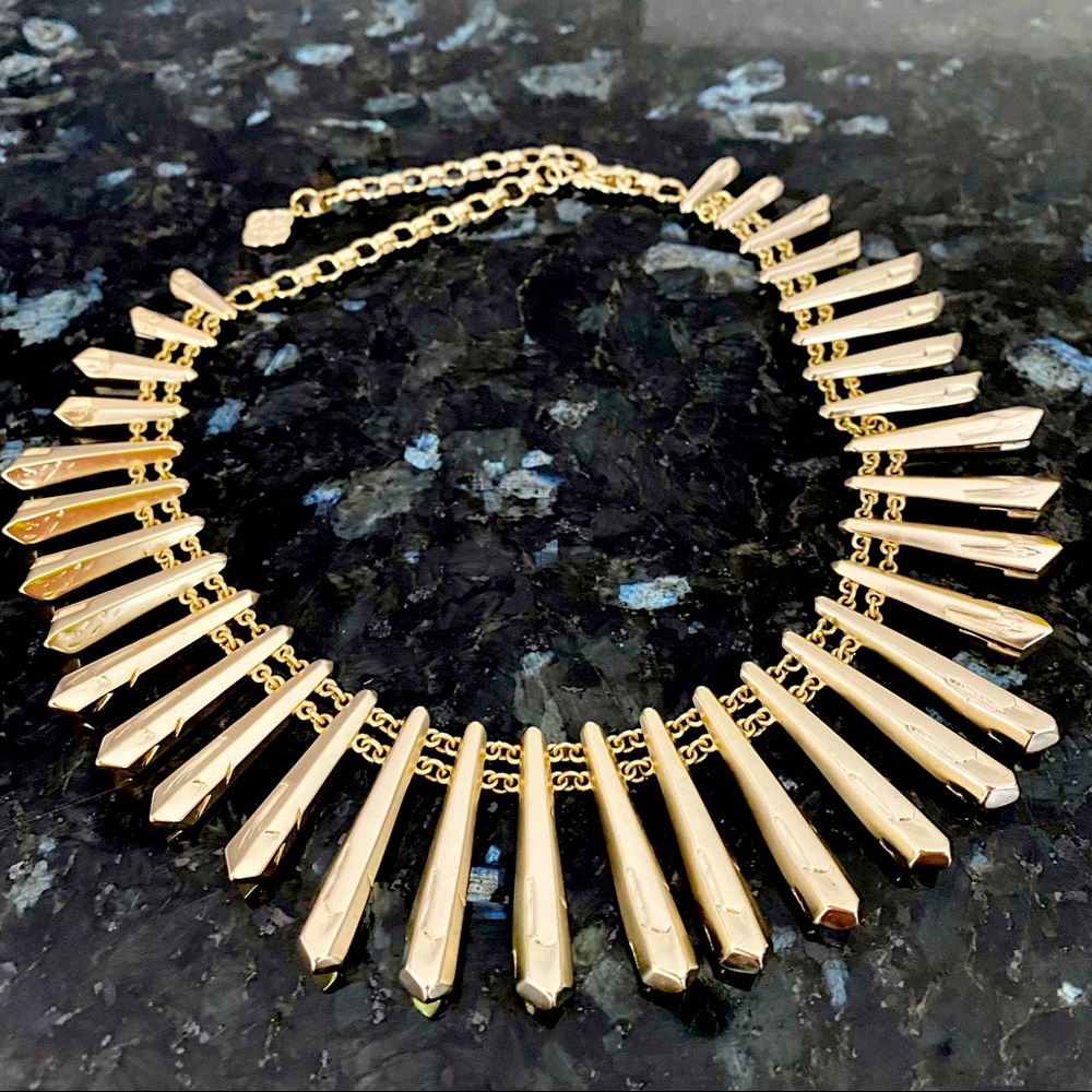 Kendra Scott Jill Gold Statement Necklace